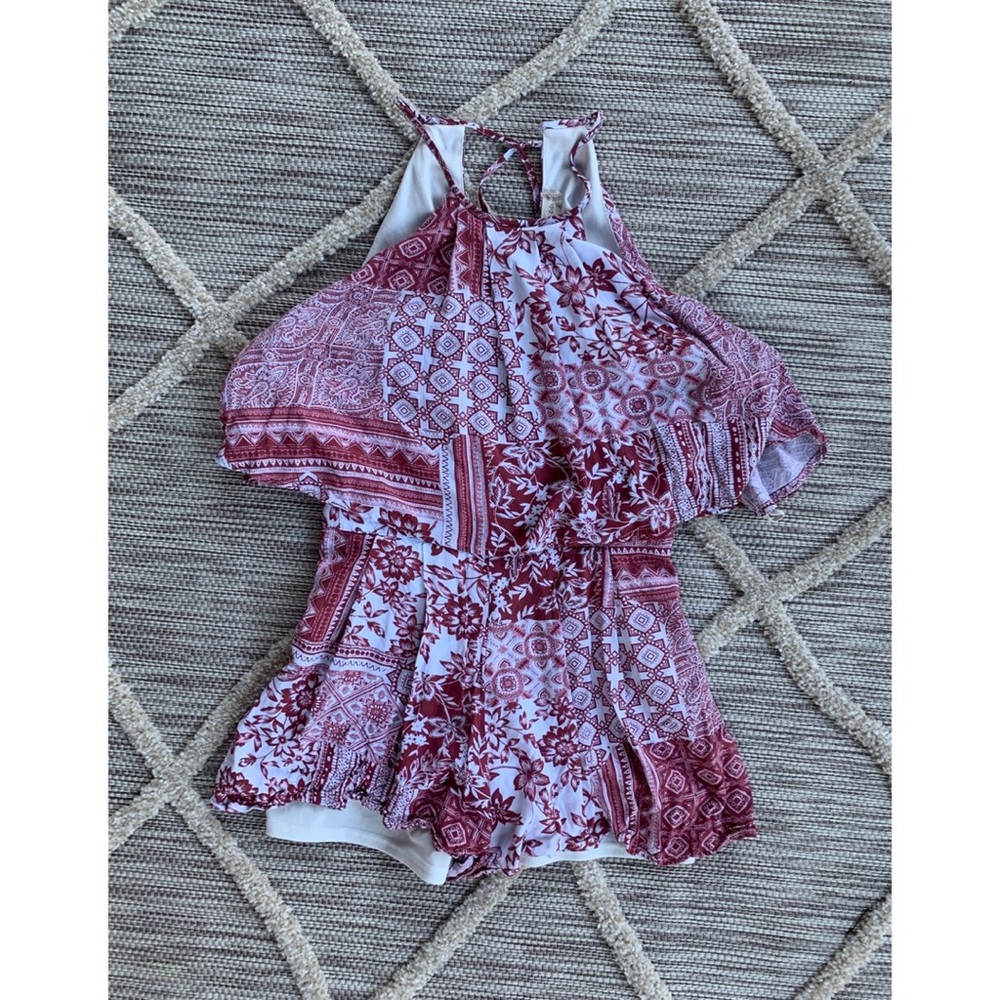Altar’d State Pink Floral Romper